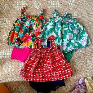 Carters baby girl matching outfits size 18 months